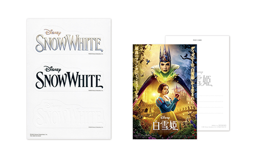 [SNOW WHITEロゴステッカー]＆[声優コメントが読める二次元コード付きポストカード]